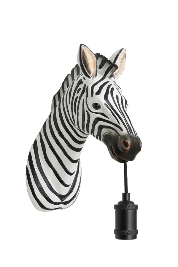 Light & Living - Wandlamp 'Zebra' (Zwart & Wit)