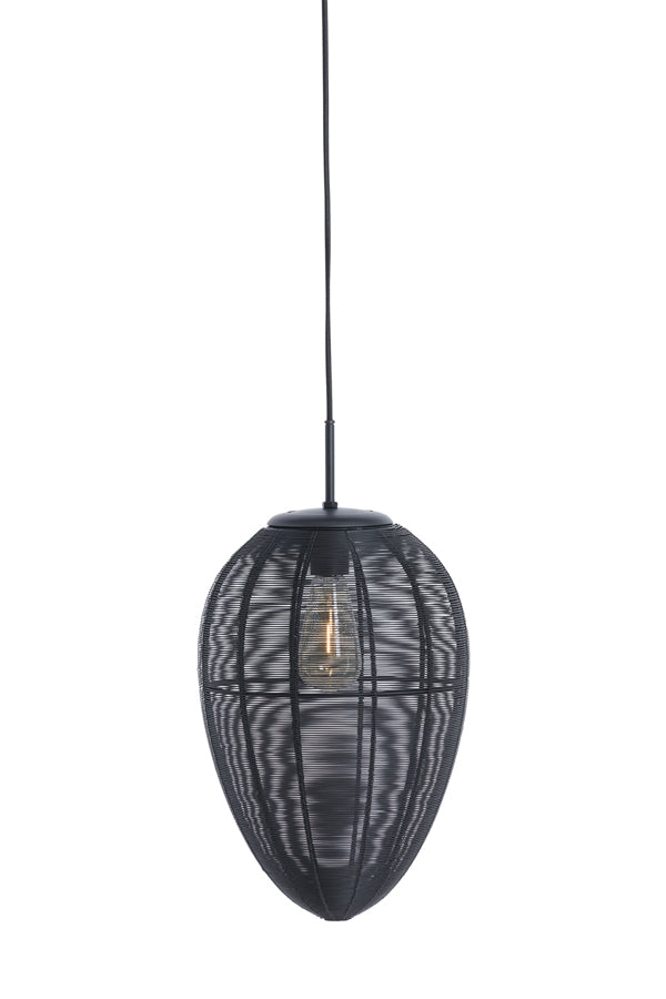 Light & Living - Hanglamp 'Yaelle' (Maat M, Matzwart)