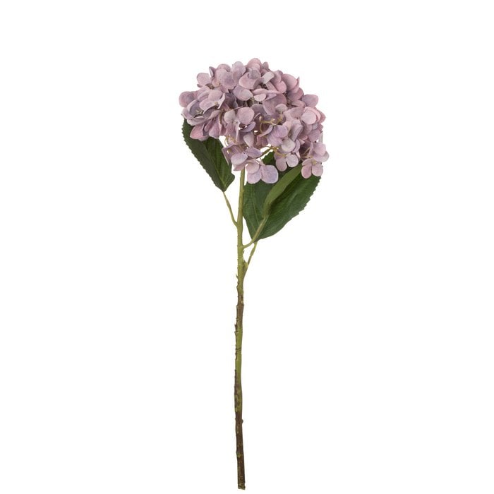 J-Line - Kunstbloem 'Hydrangea' (Lichtpaars)