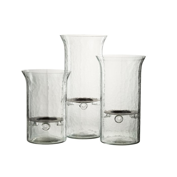 J-Line - Kaarsenhouder 'Polly' (Glas, Large)