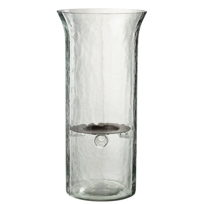 J-Line - Kaarsenhouder 'Polly' (Glas, Large)