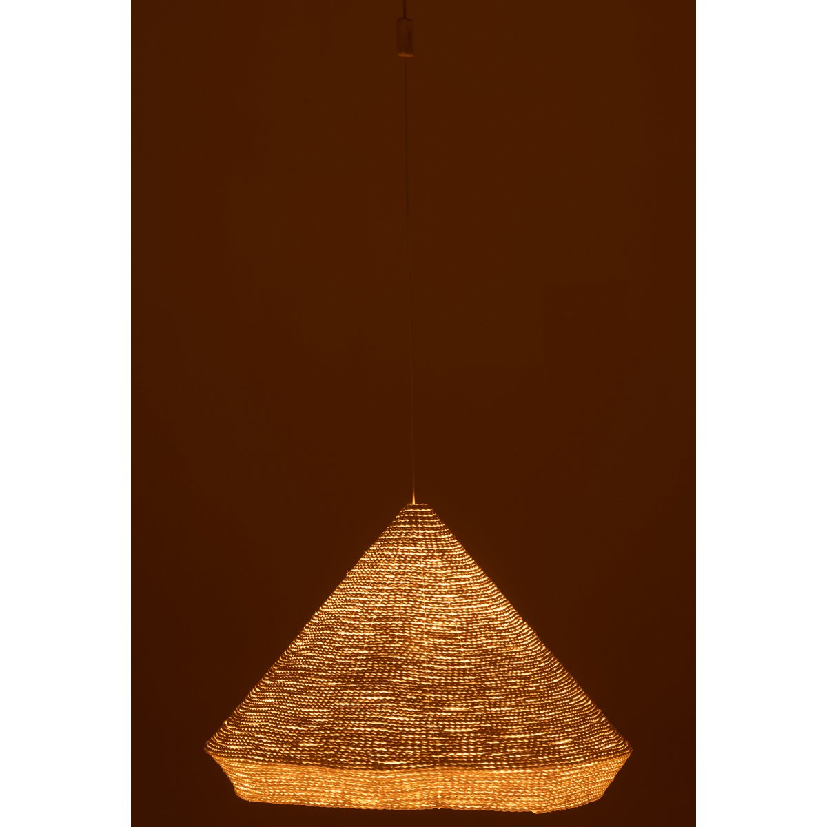 J-Line - Hangende lamp 'Konisch' (Wit, Maat L)