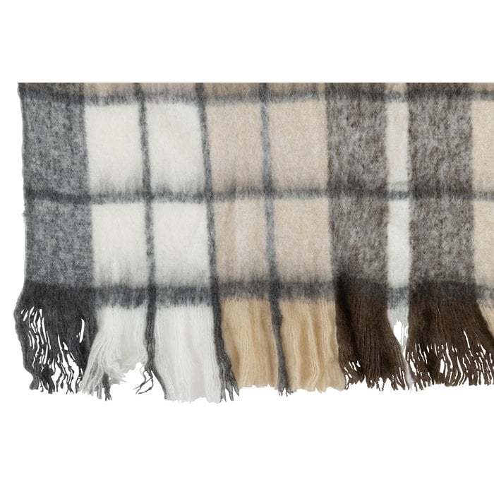 J-Line - Plaid 'Sicily' (180x130cm, Beige)