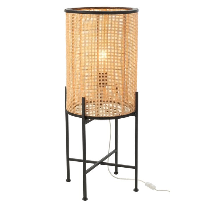 J-Line - Staande lamp 'Bamboe' - Naturel