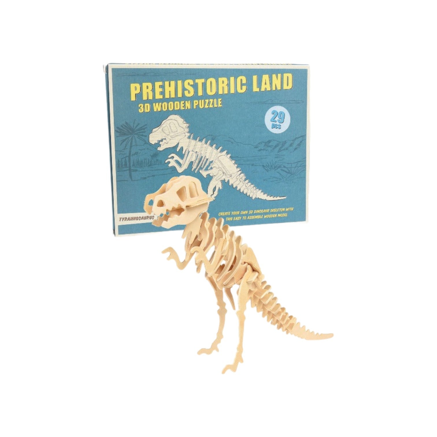 Rex London - 3D-puzzel van hout 'Tyrannosaurus' (29 stukjes)