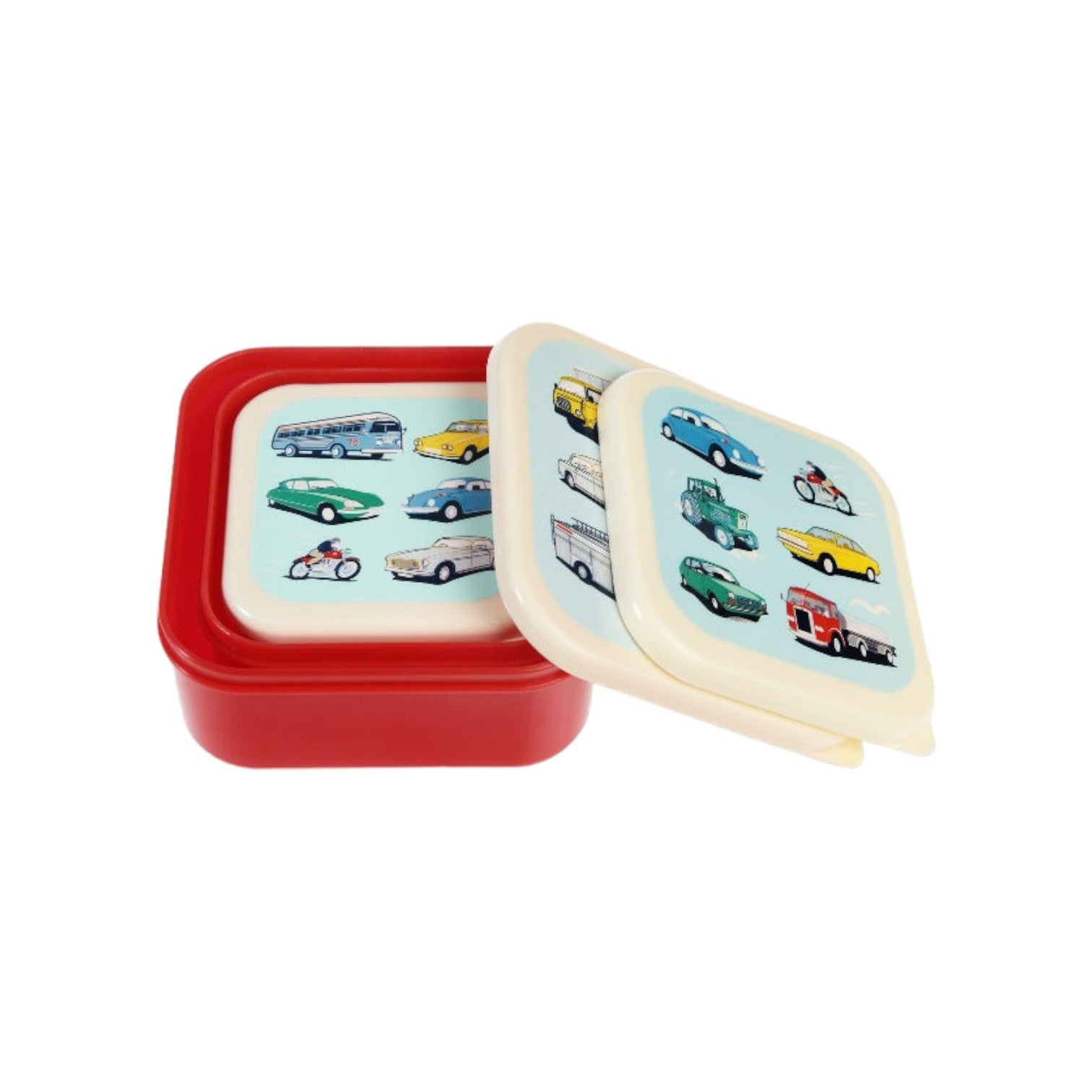 Rex London - Kinderlunchtrommel 'Road Trip' (Set van 3)