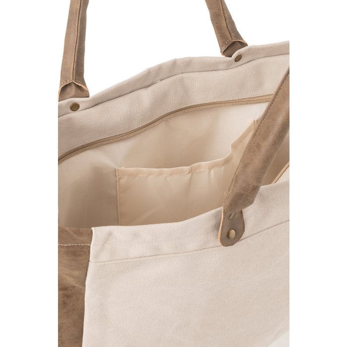 J-Line - Strandtas 'Oren' (Beige)