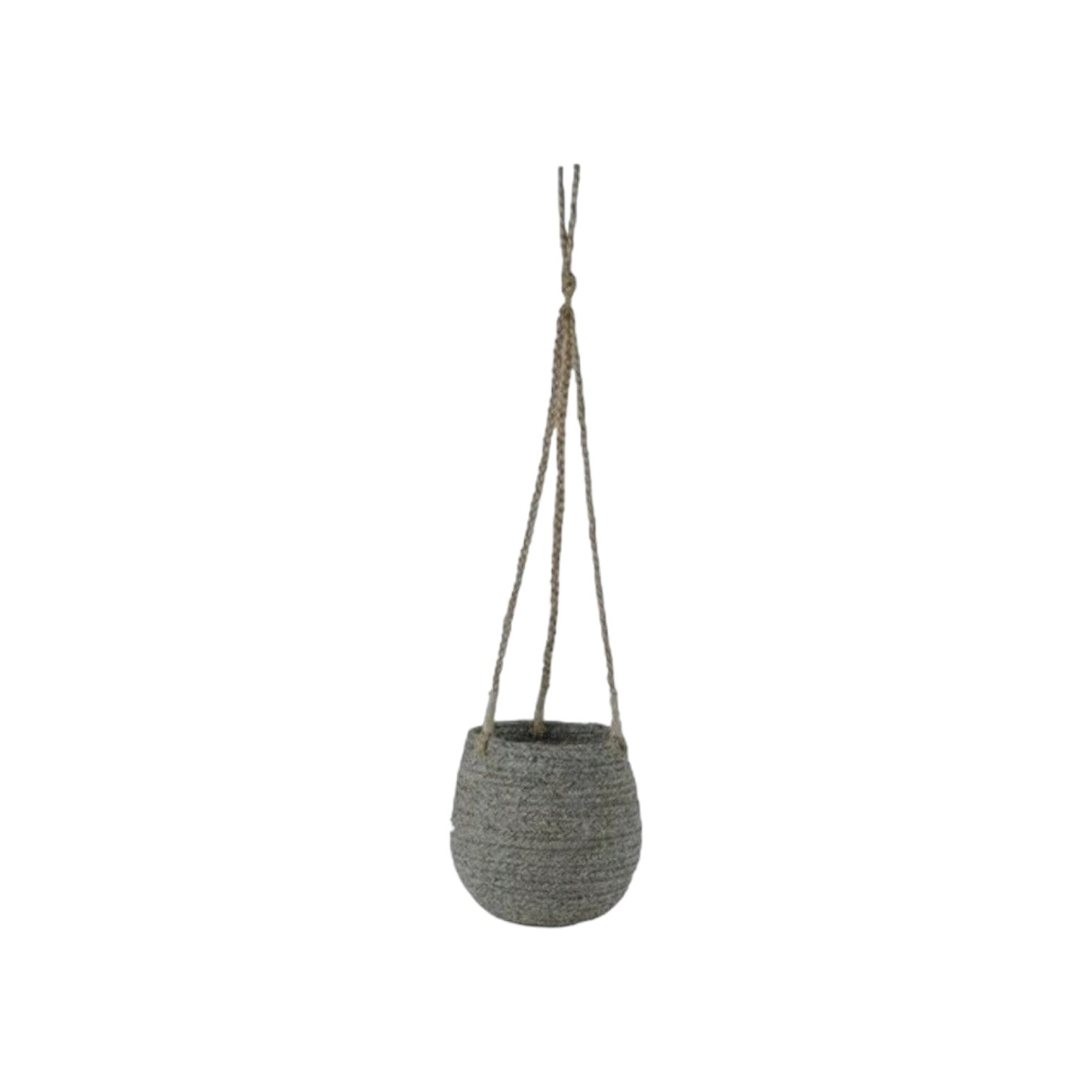 Gina Da - Jute Hangpot 'Papette' - Grey blue