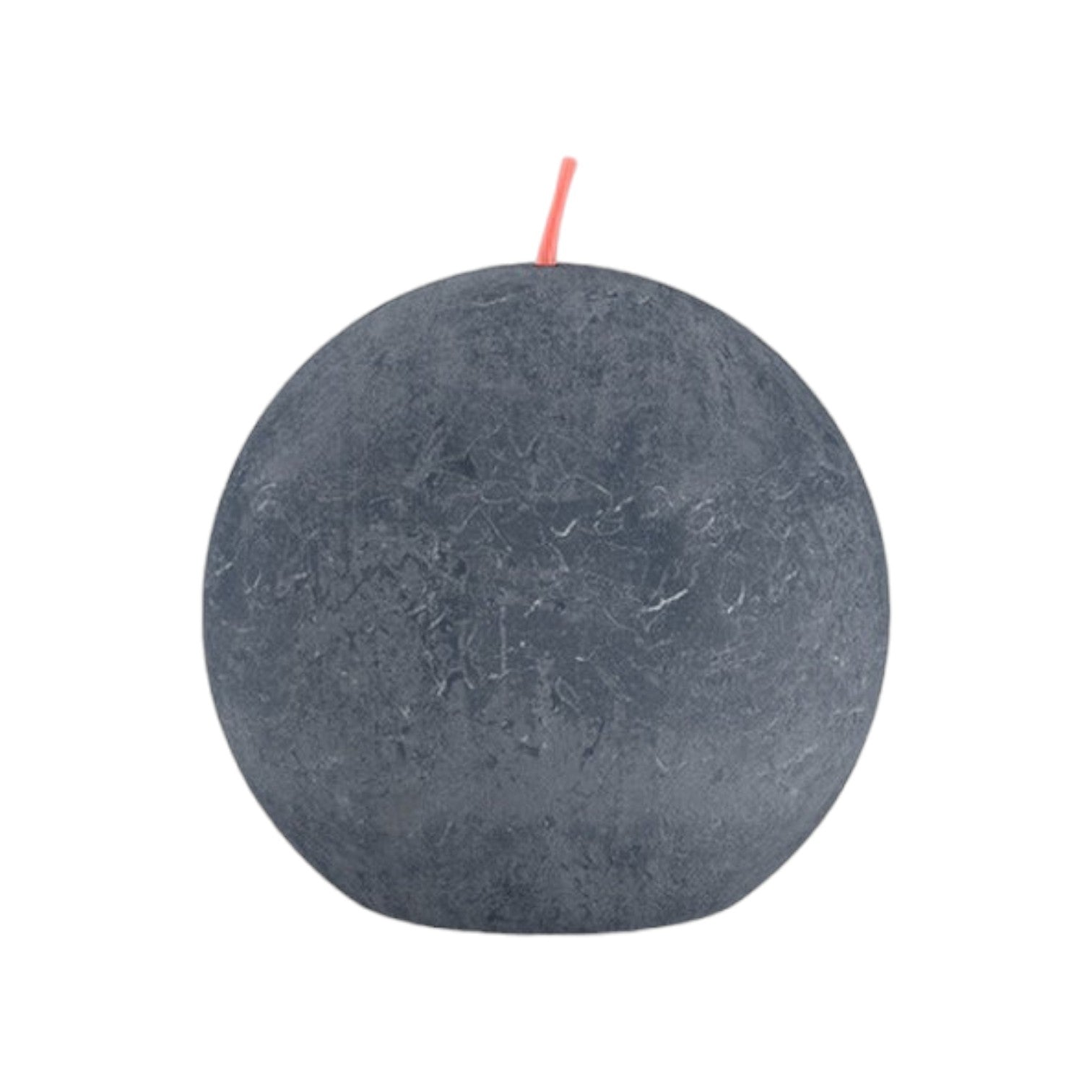 Bolsius - Rustieke kleine stompkaars 'Boule' (Ø7.6cm) - Slate Blue