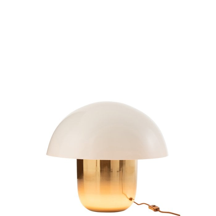 J-Line - Lamp 'Paddenstoel' (Goud, Maat L)