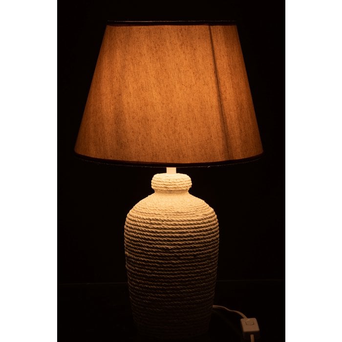 J-Line - Lamp 'Esmee' - Wit/Beige