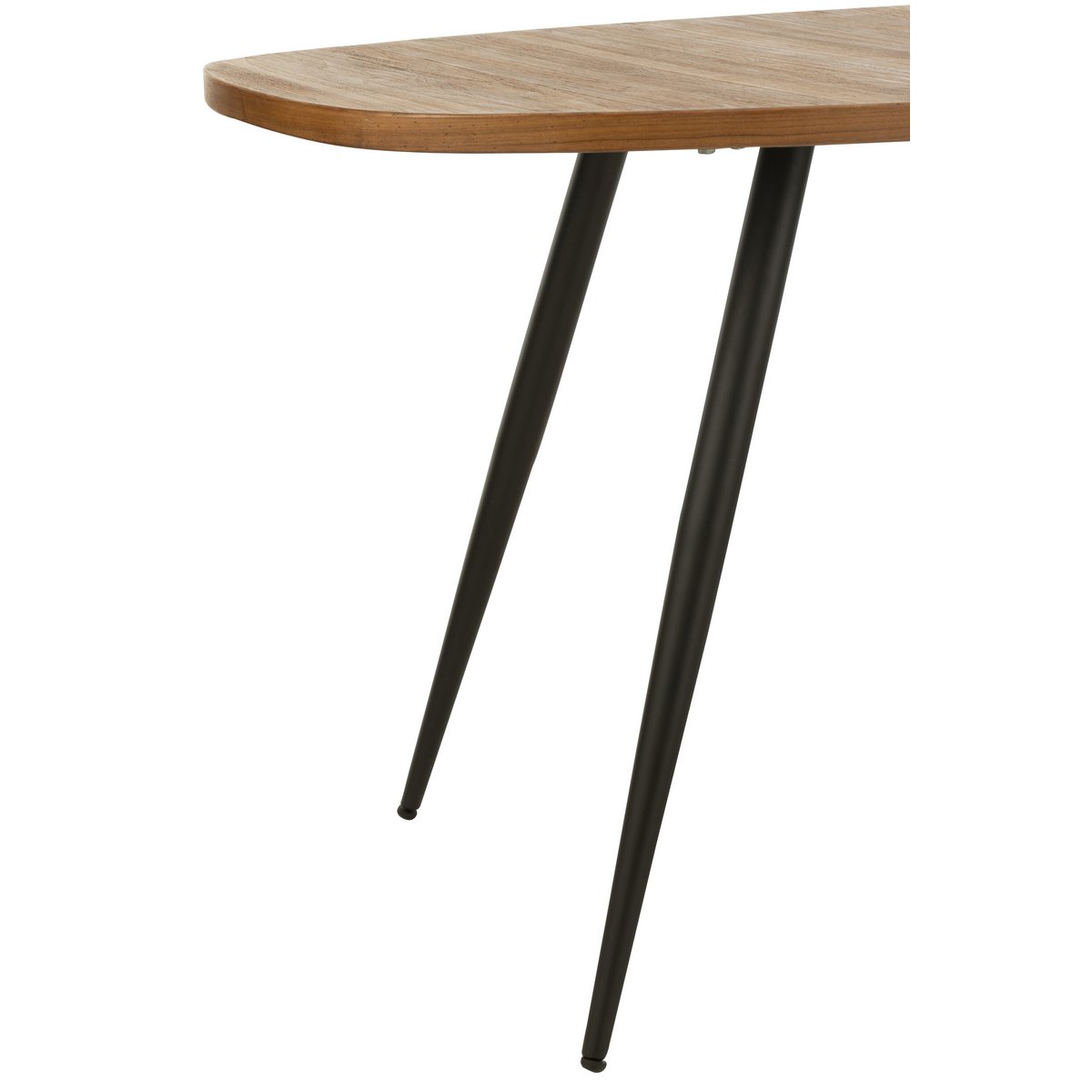 J-Line - Ovalen eettafel 'Teak' (Naturel)