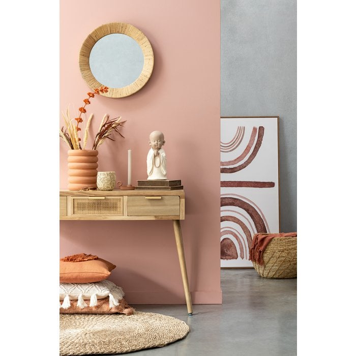 J-Line - Gevlochten vloerkleed 'Zeegras' - Ø120cm