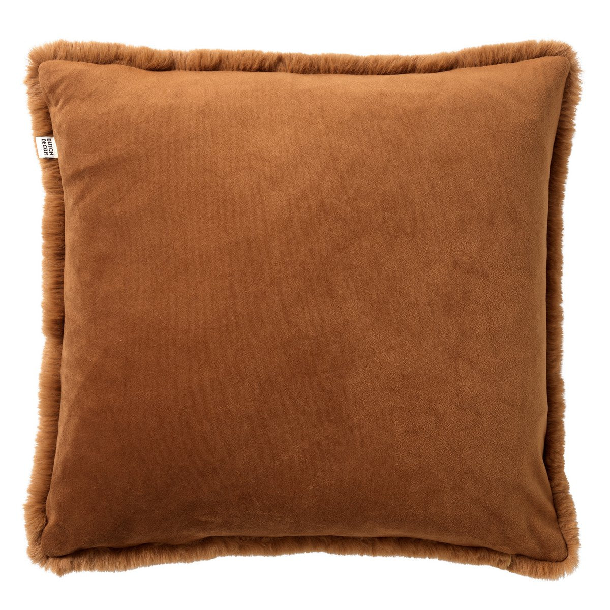 Dutch Decor - Sierkussen 'Zaya' (60cm x 60cm, Tobacco Brown)