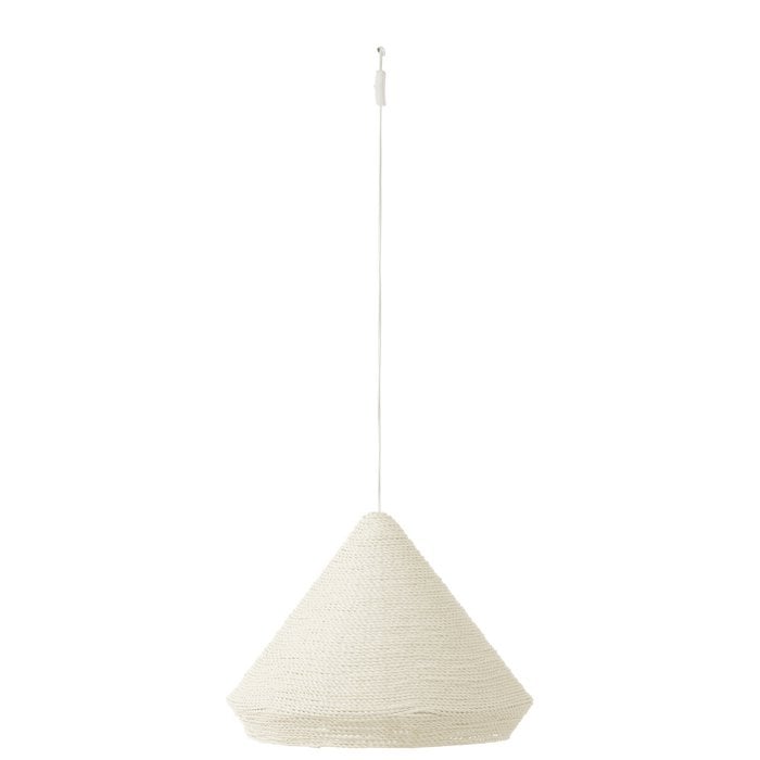 J-Line - Hanglamp 'Conisch' (Wit, Maat S)