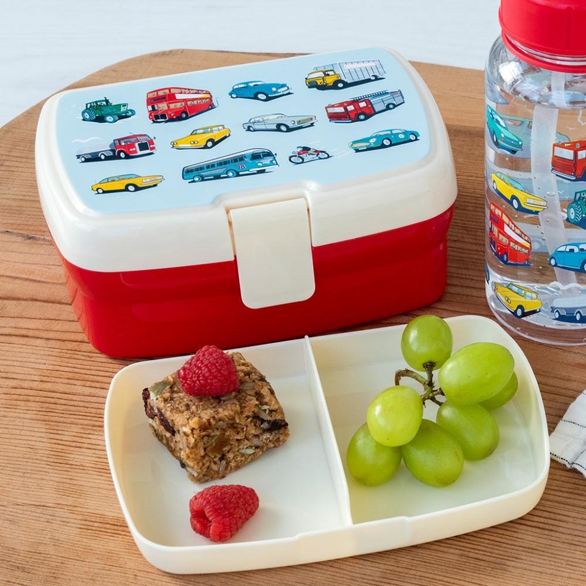 Rex London - Kinderlunchtrommel met deksel 'Road Trip'